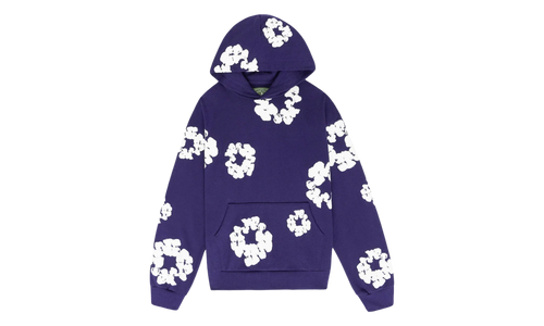 Cotton Wreath Hooded Sweatshirt "Purple" DT376