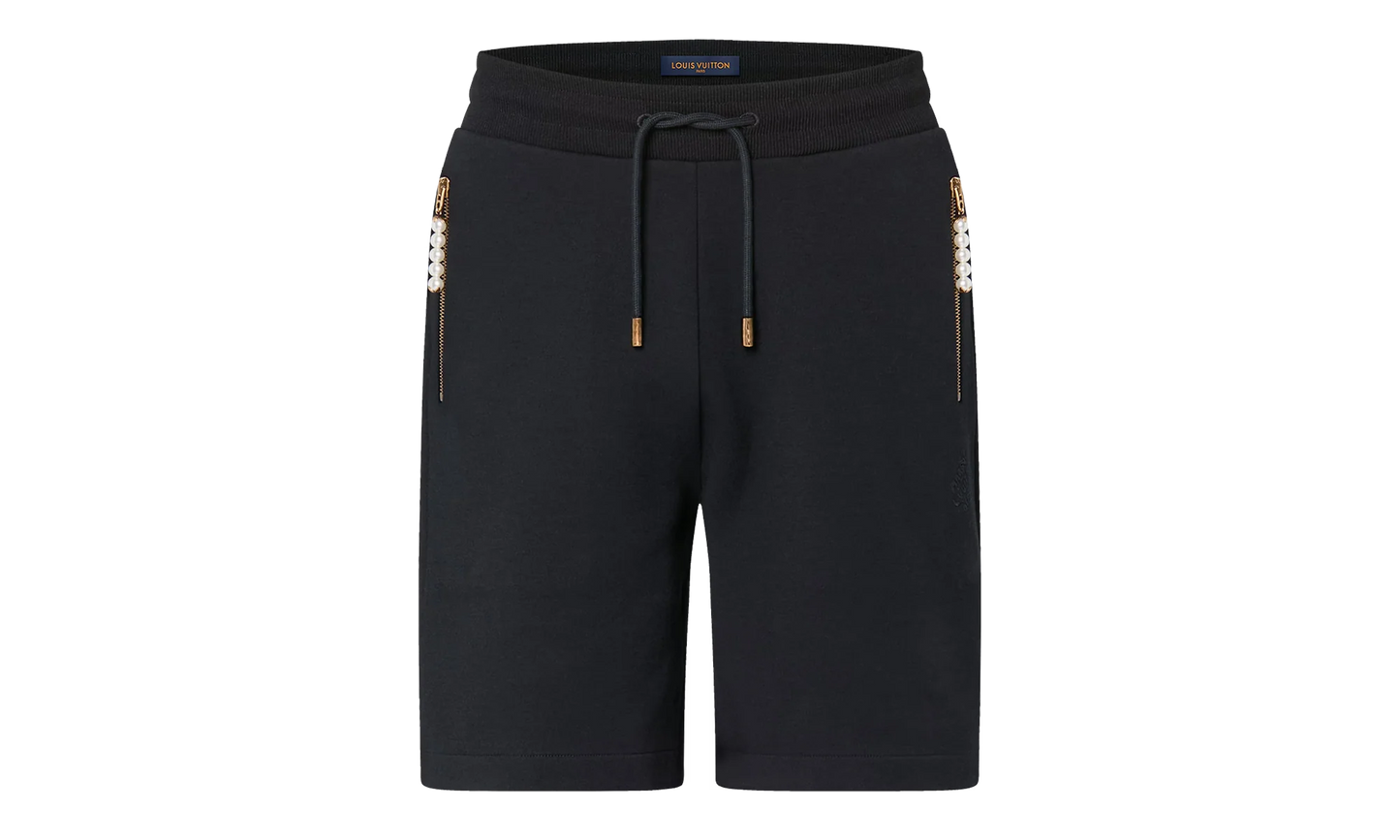 Icons Embroidered Sweatshorts "Black" 1AGJQY