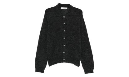 Evening Polo Shirt "Charcoal Melange Fuzzy Alpaca" M2263EC