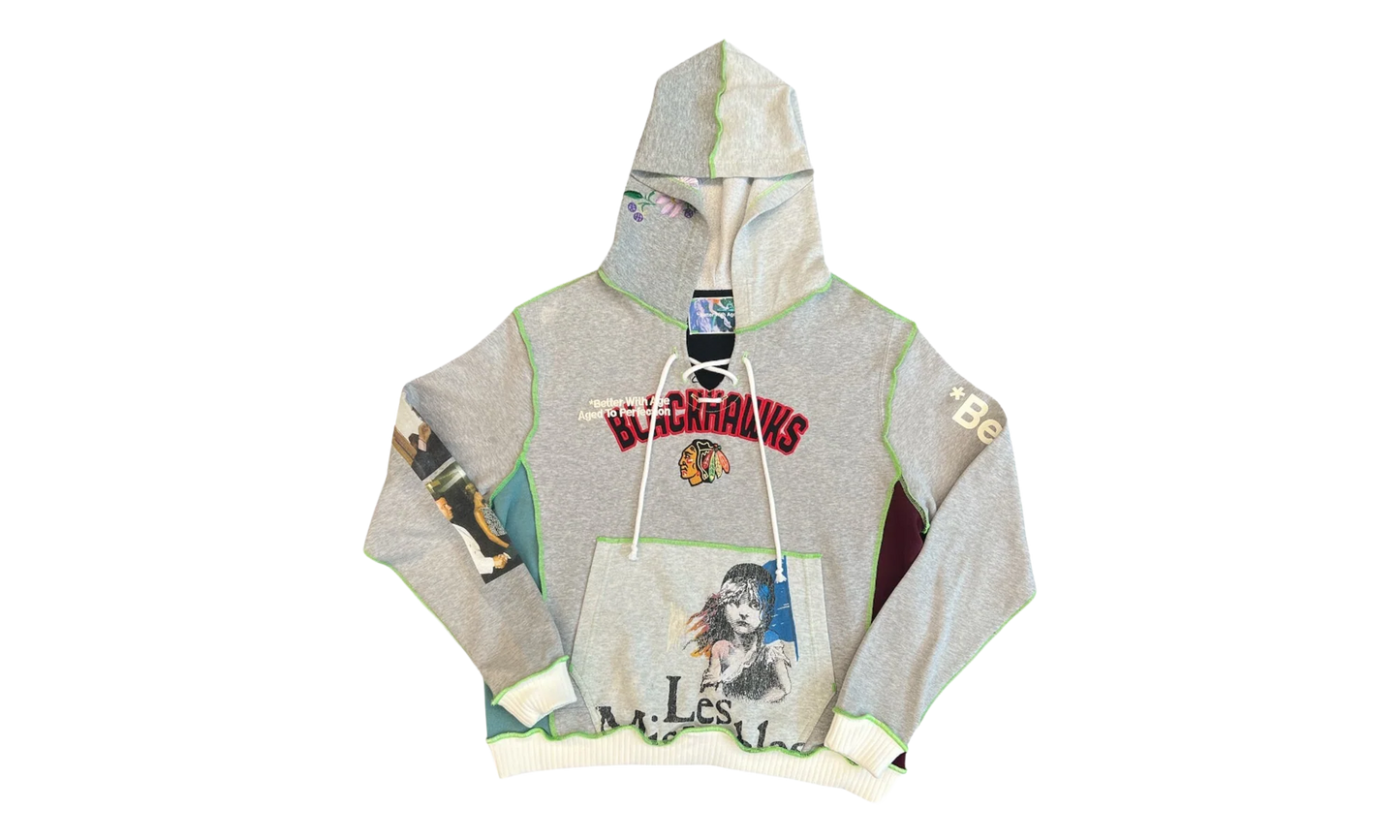 Hollywood Hoodie "Heather Grey / Multicolor" BWA109