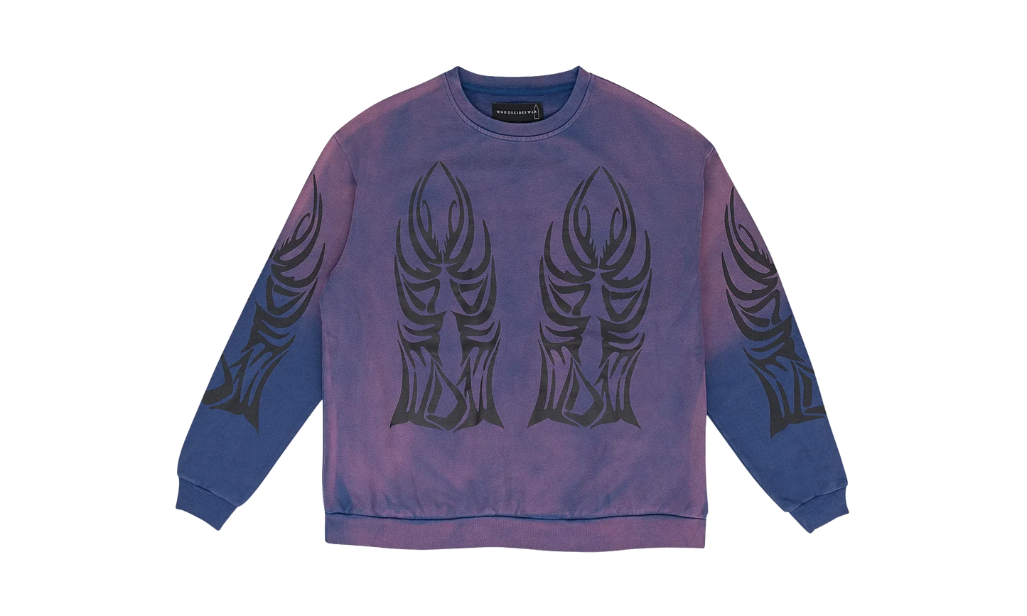 WINGED LOGO CREWNECK SWEATER "Purple" 1110540021SS24