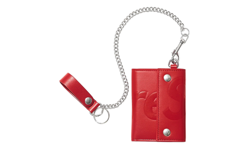 Leather Chain Wallet "SS25 - Red" SU27225