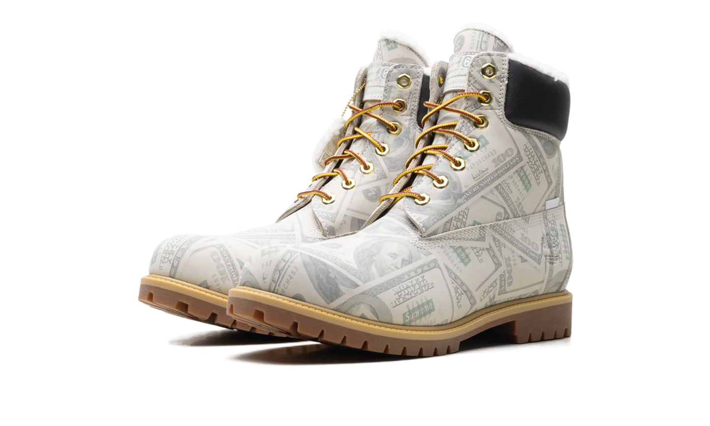 Timberland 6" Premium Waterproof Boot "Supreme x MM6 Maison Margiela $100 Bills" TB0A5NG5ALP