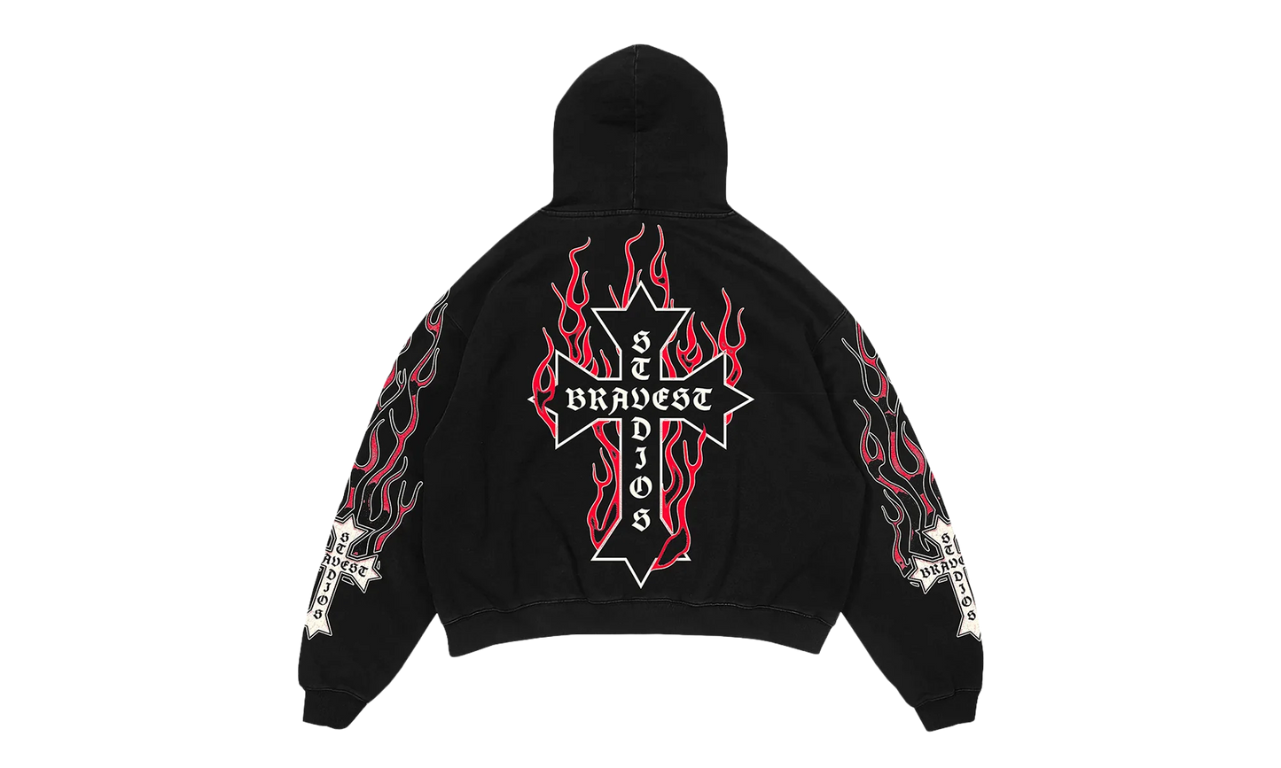 Flames Sweatsuit "Red" BS114