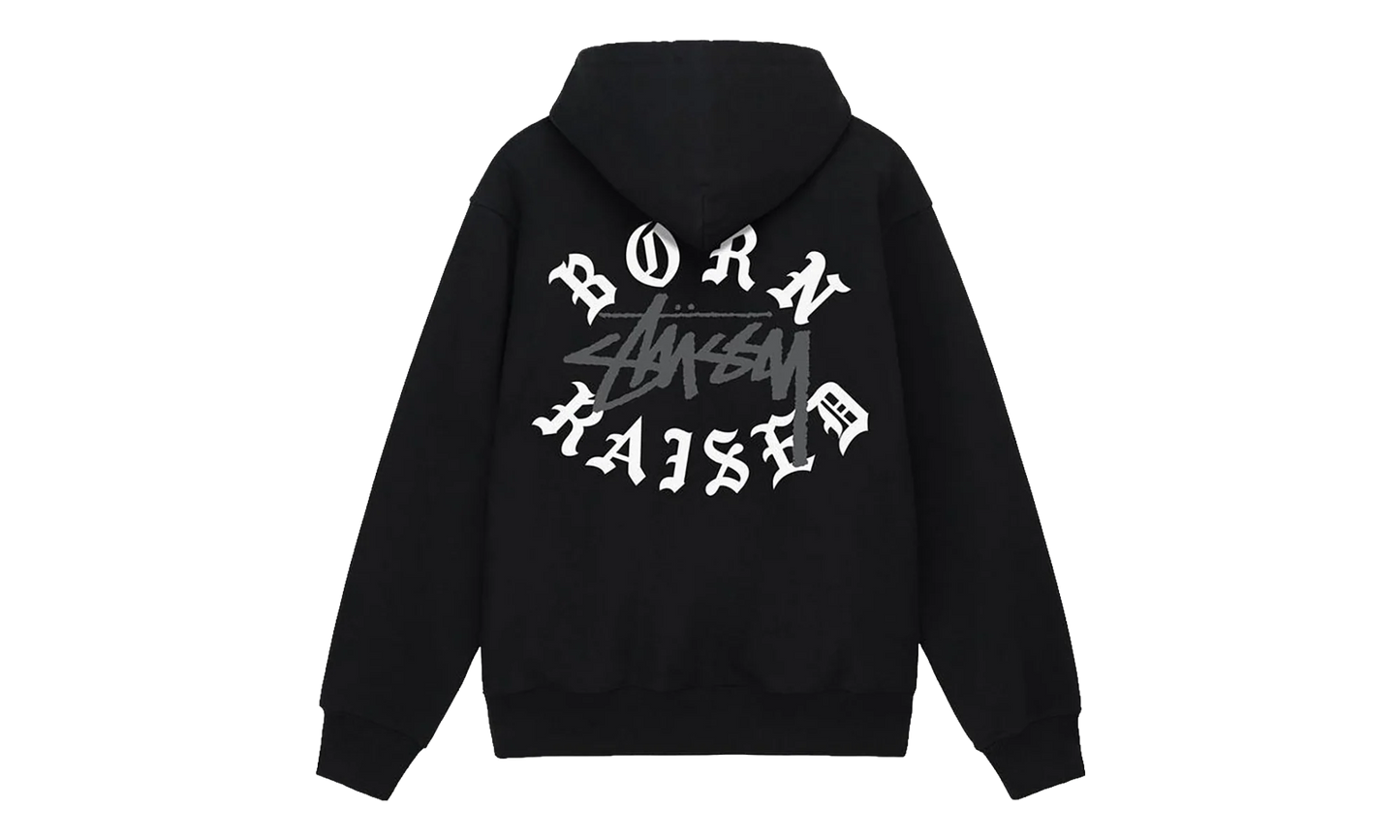 Born X Raised Logo Zip Hoodie "Black" STUS423