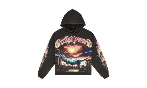 Burnt Bridges Hoodie "Black Wash" HTCQM68E