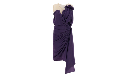 DRAPED MINI DRESS "RAISIN" RW DR0121 4778 E22 79