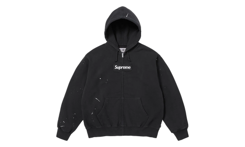MM6 Maison Margiela Box Logo Zip Up Sweatshirt "SS26 - Black" SU27169