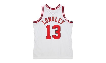 NBA Luc Longley Jersey "1997 Chicago Bulls - White" SMJY6370 CBU97LLOWHIT