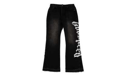 OG Logo Flared Denim Jeans "Grey Wash" GS116
