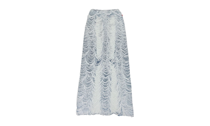 DENIM SHREDDED LONG SKIRT BLUE "Blue" A139350BNCG8NY