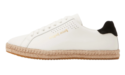 Espadrille Sneakers "White/Black" PMIB001S22LEA0010101