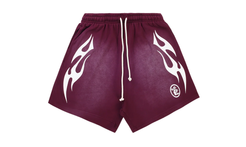 Flame Shorts "Burgundy / White" HSR099