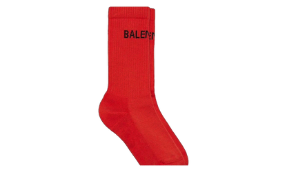 Cotton Logo Tennis Socks "Red" 181342M220005