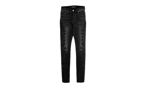 NY XO Bones Jeans "Aged Black" AMDNSY1181 023
