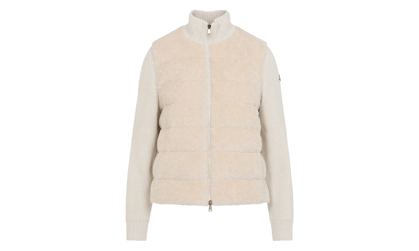 Stand Up Collar Zip Up Cardigan WMNS "White" MON53
