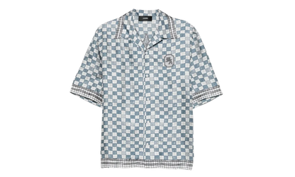 MA Checkered Bowling Shirt "Steel" AMTOSH1078 396