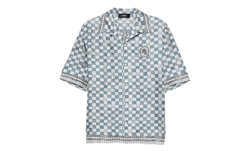 MA Checkered Bowling Shirt "Steel" AMTOSH1078 396