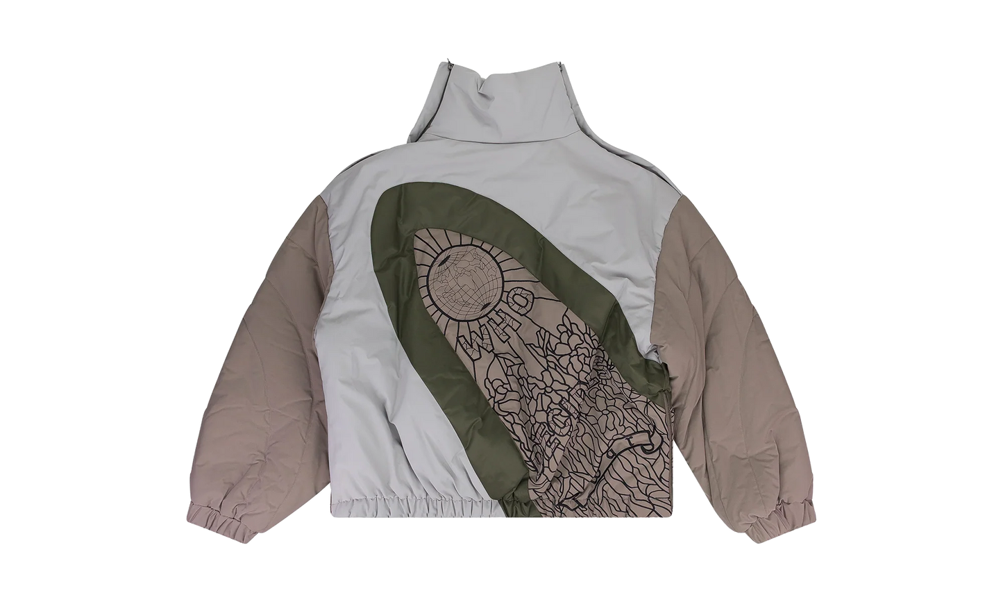 Diagonal Glass Puffer Jacket "Multicolor" 1300920030AW23 MULT