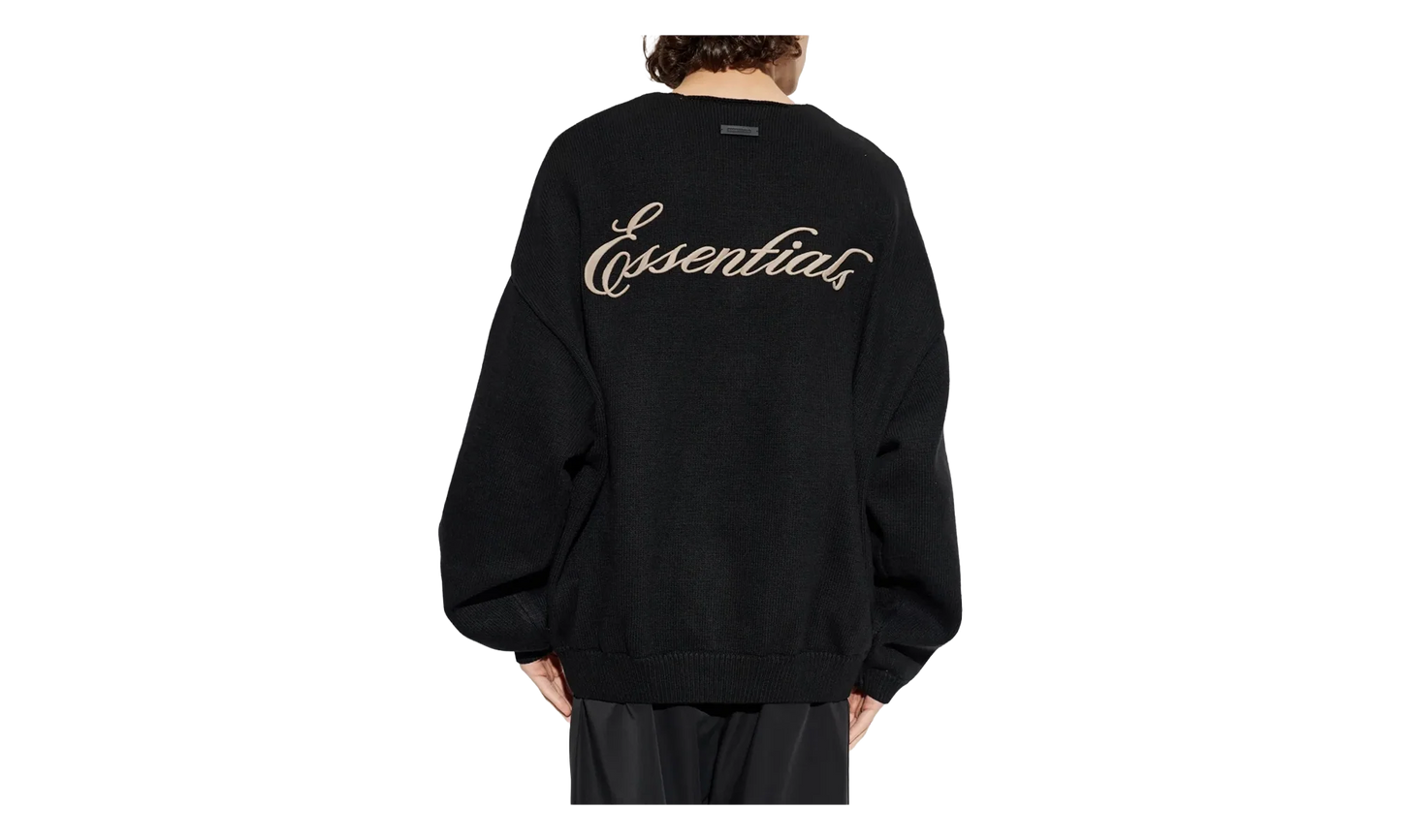 Waffle Crewneck Sweater "Vintage Black" 192HO254331F