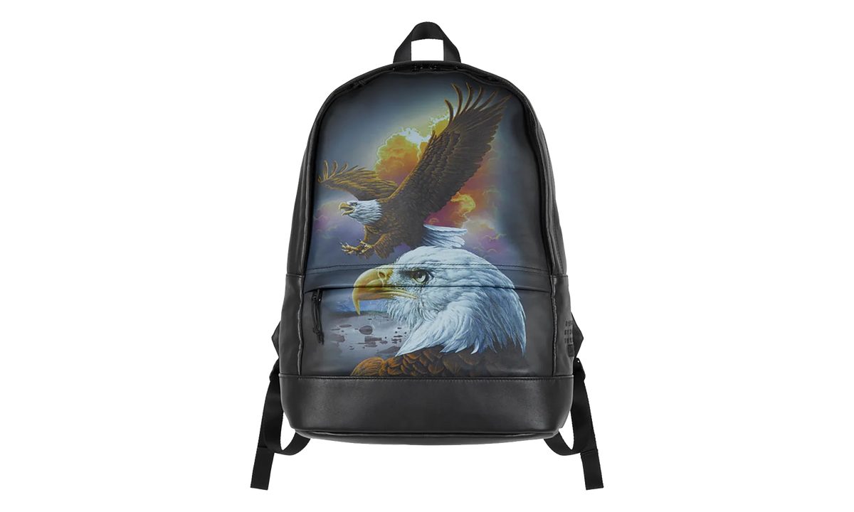 MM6 Maison Margiela Eagle Leather Backpack "SS26 - Black" SU27200