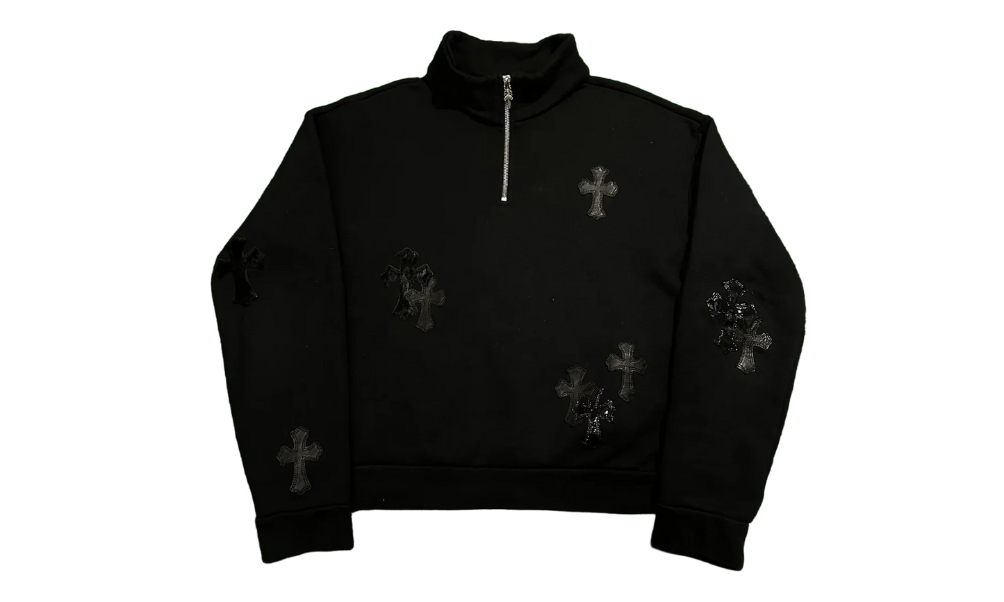 Cross Patch Quarter Zip "Black" CHRM0834