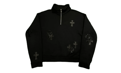 Cross Patch Quarter Zip "Black" CHRM0834