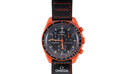 Swatch x Omega Bioceramic Moonswatch "Mission On Earth Lava" SO33O100