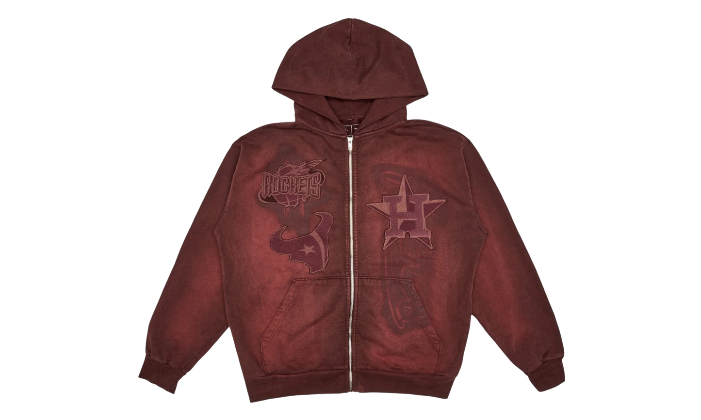 Cactus Jack Fanatics 2025 Rep Your City Houston Hoodie "Red" CPFM23
