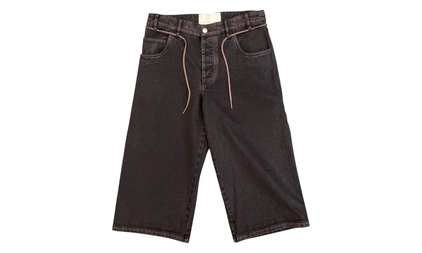 Long Denim Shorts "Black Fade Out" 261 MST055 FADEBLK