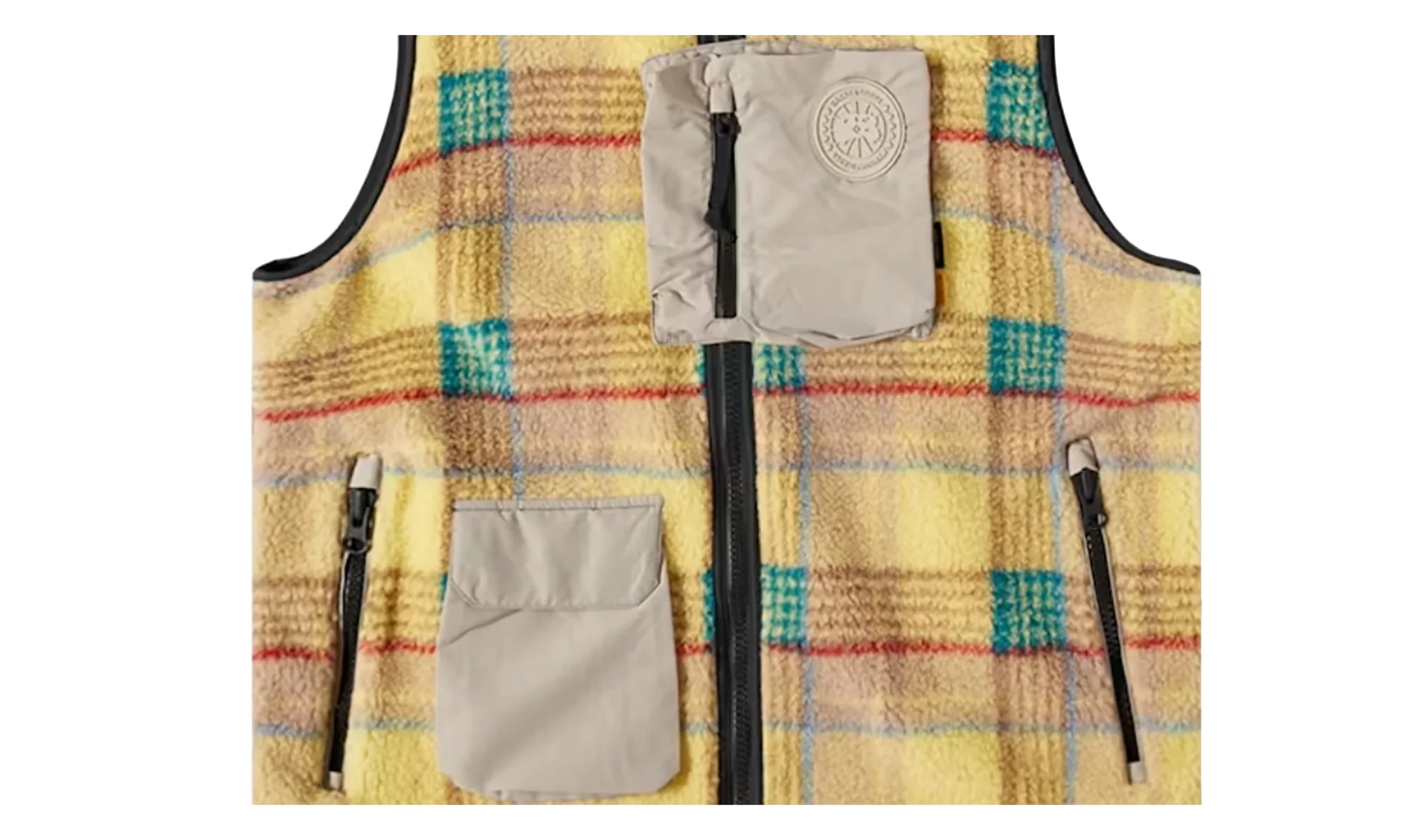 NBA with UNION Legion Fleece Vest "Tartan Gold" 34357237 GOLD