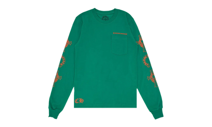 Horseshoe Cross Logo Long-Sleve "Green/Orange" CHRM0688