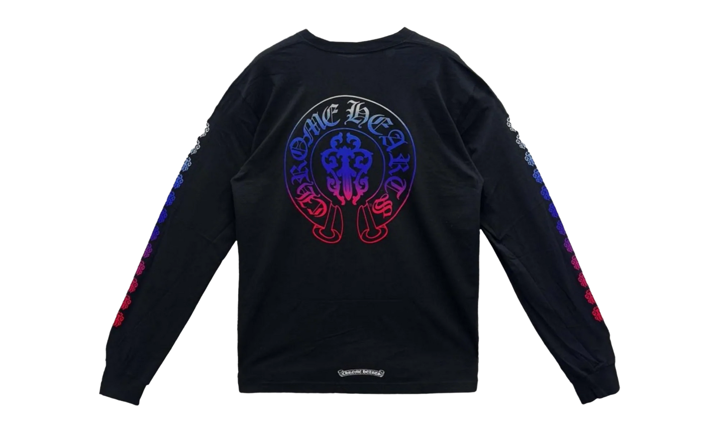 Gradient Dagger Horseshoe Long Sleeve Tee "Black" CHRM0789