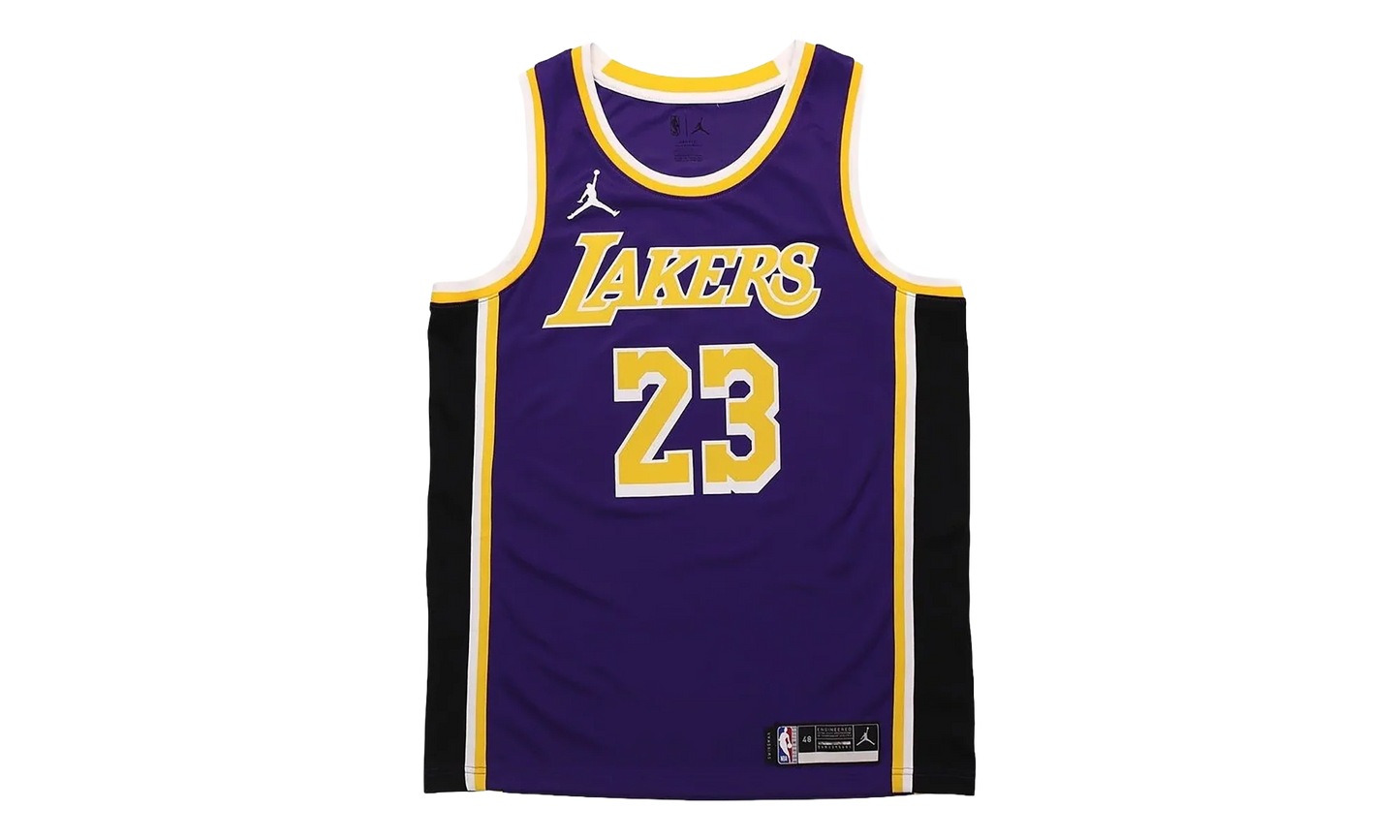 NBA Los Angeles Lakers Statement Edition 2020 Swingman Jersey "Lebron James - Purple / Yellow" CV9481 508