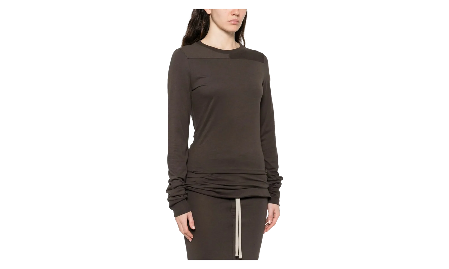 Rick Owens Knitted Girder Long-Sleeve T-shirt WMNS "Dark Dust" MON42