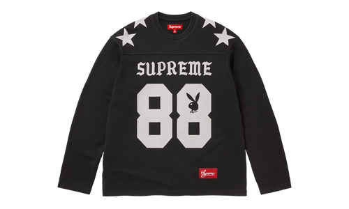 Playboy® L/S Football Top "SS26 - Black" SU27098