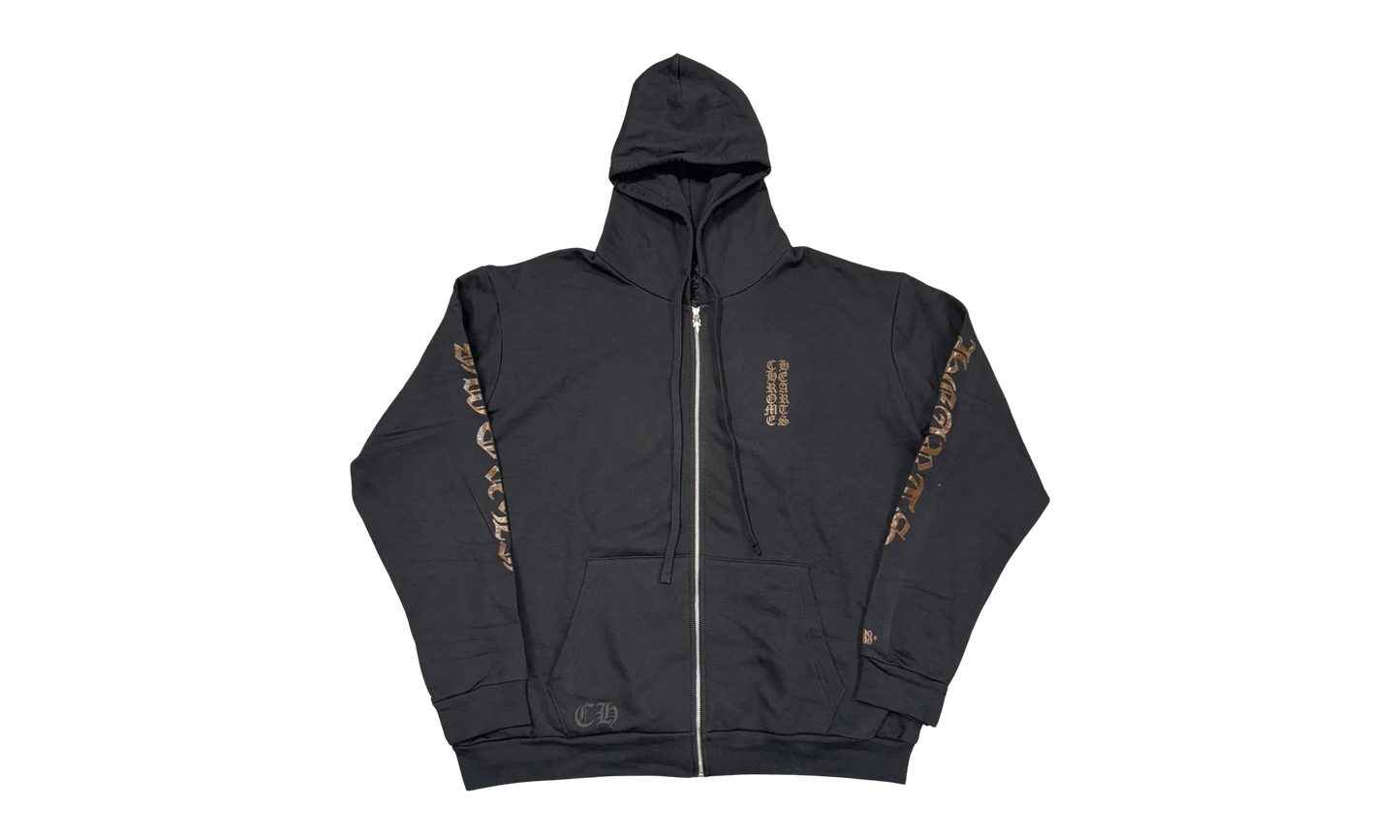 1988 Zip Up Hoodie Glitter "Black / Brown Glitter" CHRM0716