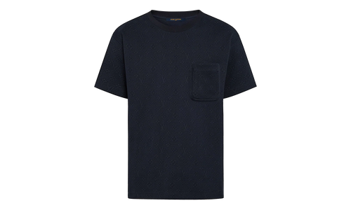 Signature 3D Pocket Monogram Short Sleeve Tee "Navy" 1A7XRT