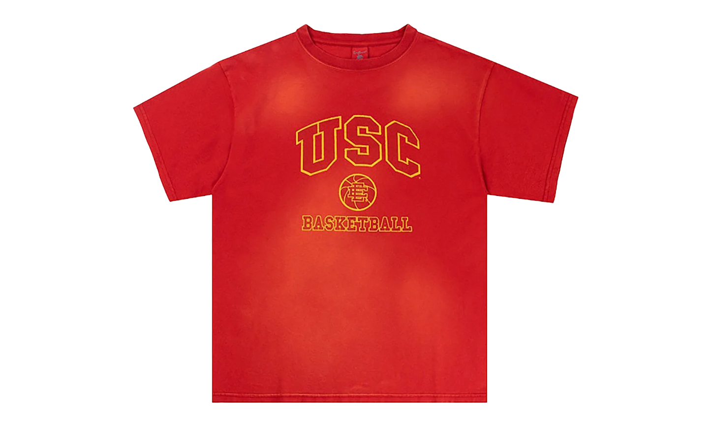 EE COLLEGE USC TEE "SS24 - Washed Red" EE826