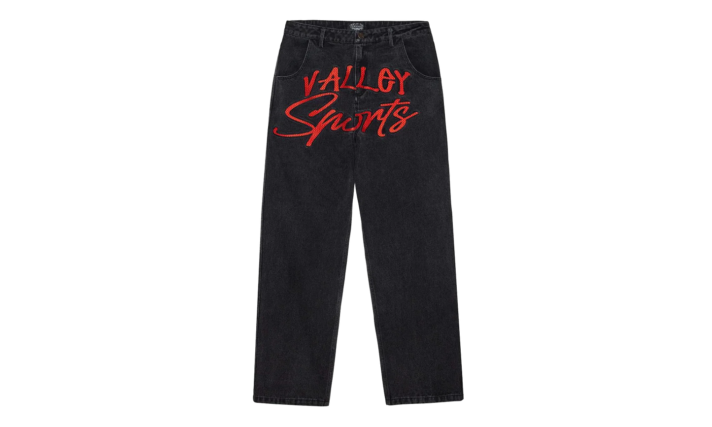 Symbol Denim Pants "Black" VAL164