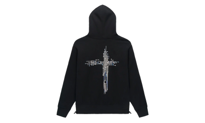 Jordan Oversized Hoodie "Black Circuit Cross" MDGDK909 T1424BKCCS