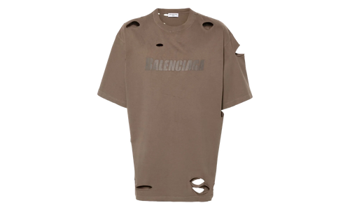 Distressed Graphic T-Shirt "Taupe" 651795 TKVB8 0718
