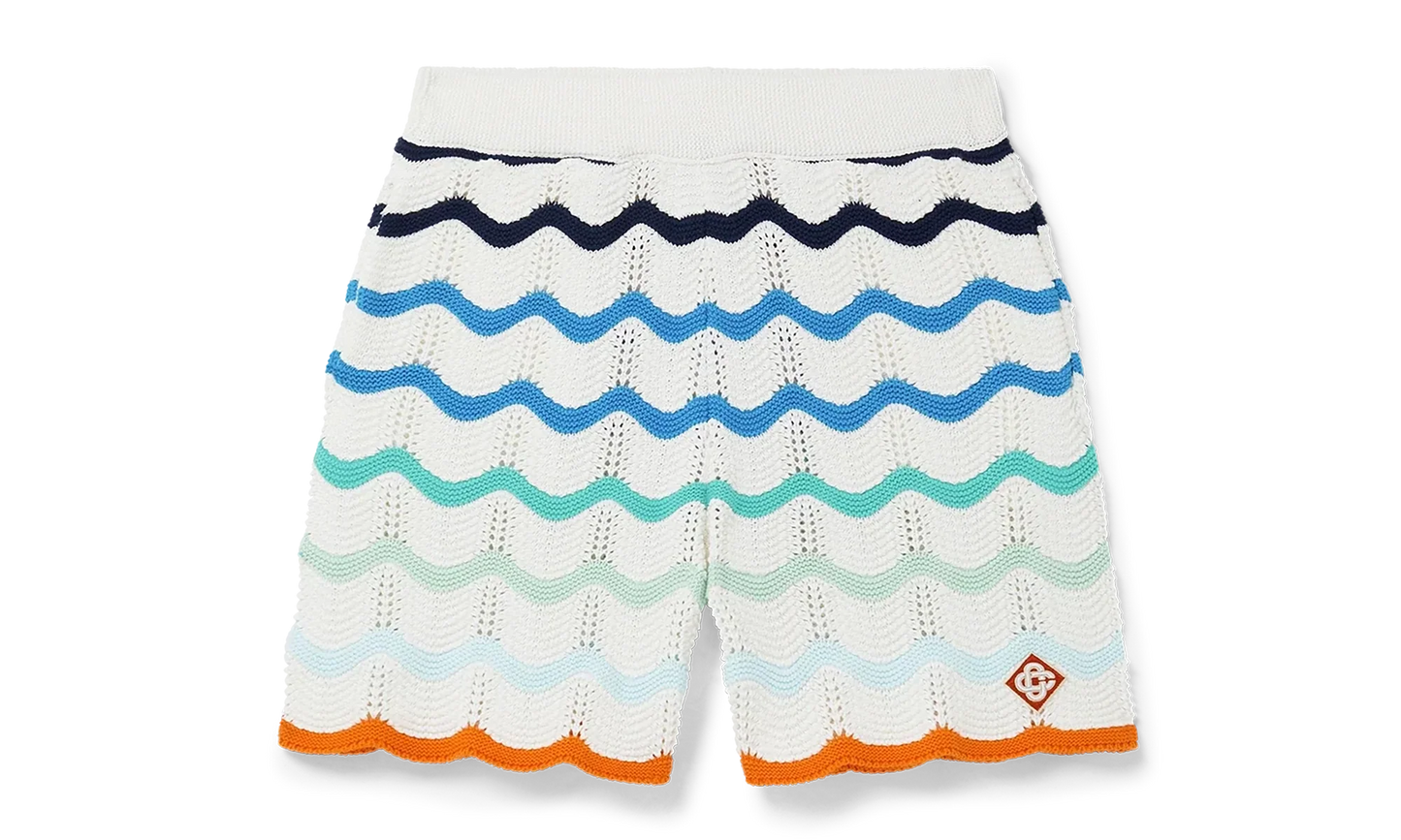 Gradient Wave Crochet Shorts "Orange / Multicolor" MS25 KW 981 01 MULT
