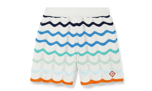 Gradient Wave Crochet Shorts "Orange / Multicolor" MS25 KW 981 01 MULT