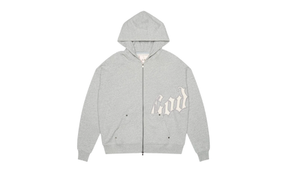 OG Logo Hoodie V2 "Grey / Silver Satin" KNKR1FEH