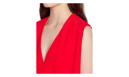 SILK SLEEVELESS BLOUSE "Red" RW TO0106 5609 P23 37