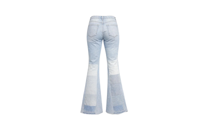 Reconstructed Flare Jeans Patch "Multi Indigo" Y0W01405RD MUI