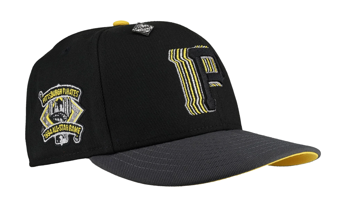 59FIFTY Pittsburgh Pirates 1994 All Star Game Trippy Metallic Fitted Hat "Black / Graphite" NE352
