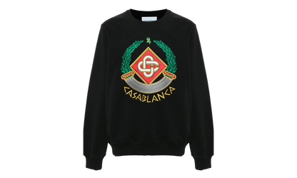 Casa Crest Embroidered Sweatshirt Black "Black" MF24 JTP 001 03 BLAC