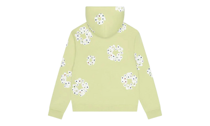 Rhinestone Cotton Wreath Zip Hoodie "Mint" DT517